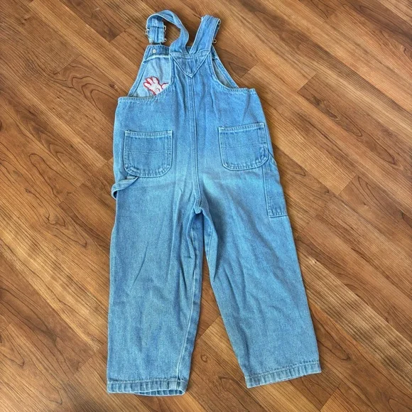 Vintage Sesame Street Elmo Overalls Dungarees Size 3T - Picture 4 of 4